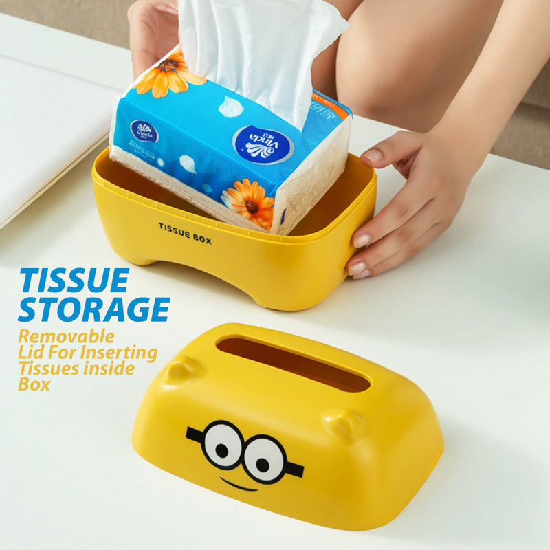 idrop Cute Cartoon Plastic Storage Tissue Box / Kotak Tisu Plastik Kartun Comel / 塑料卡通面纸纸巾盒