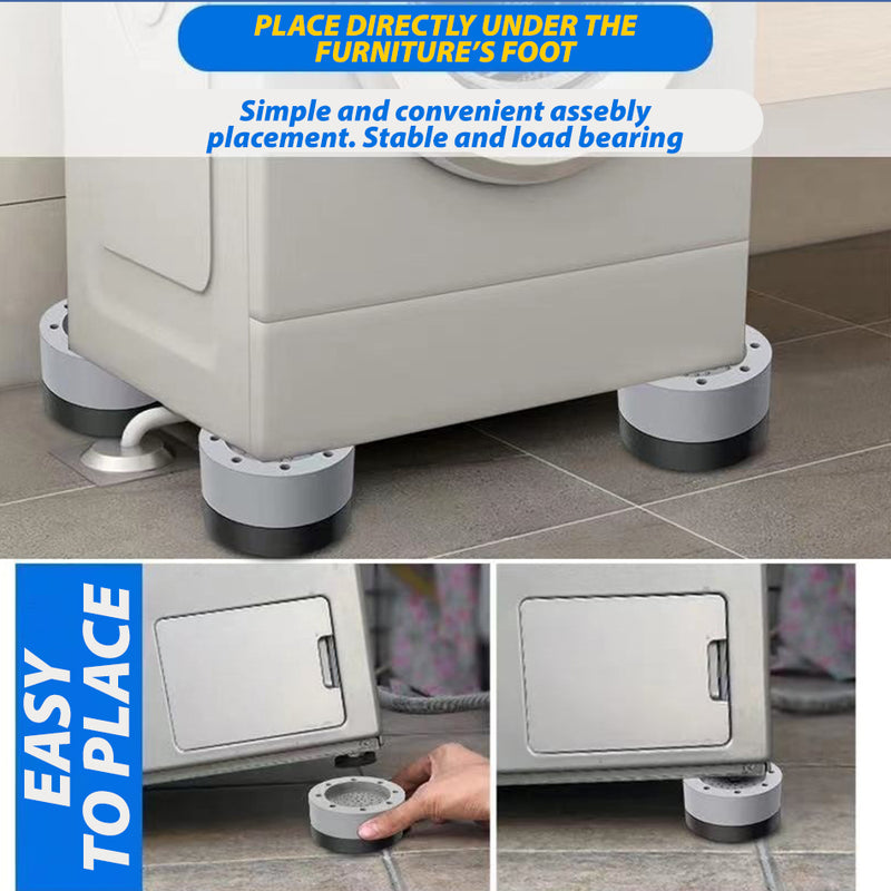 idrop [ 4 SET ] Washing Machine Large Furniture & Appliances Foot Padding / Pelapik Bawah Mesin Basuh Dan Perabot Besar / 增高6厘米多功能洗衣机脚垫6.5CM(4个一套)