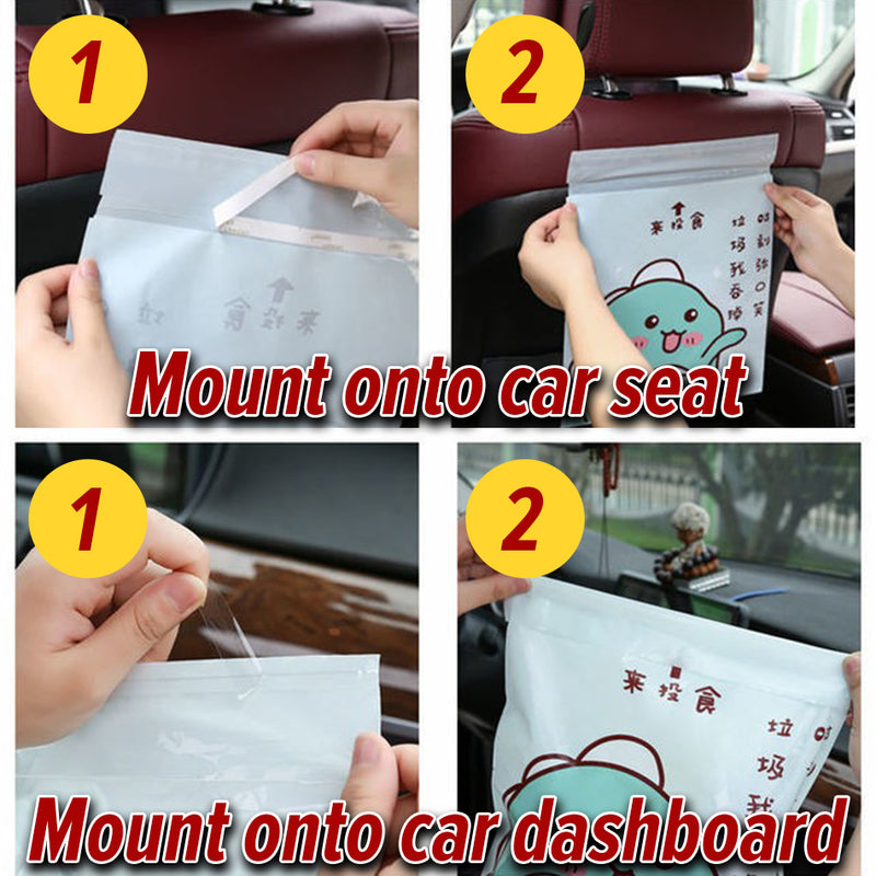 idrop [ 15PCS / SET ] Sticky Mounted Garbage Bag / Beg Sampah / 卡通车载垃圾袋(1包15个)[ 25 X 26.5CM ]