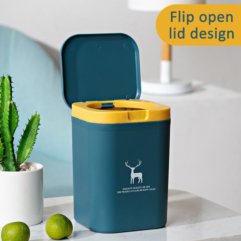 idrop Mini Desktop Table Rubbish Trash Bin / Tong Sampah Kecil Gunaan Atas Meja / 塑料桌面垃圾桶