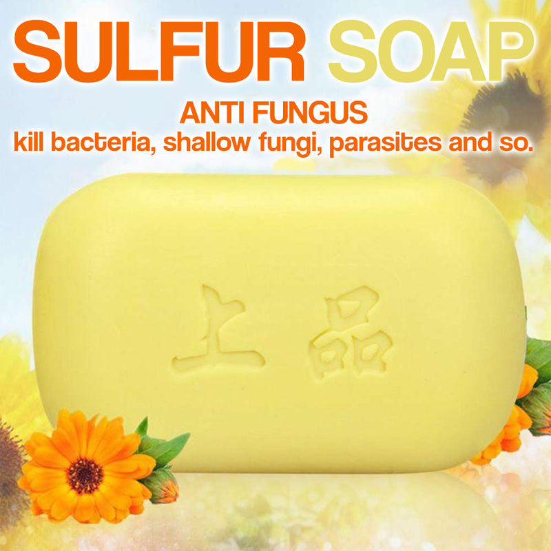 idrop Sulfur Soap Moisturizing Oil Control & Anti Dandruff [ 85 GRAM ]