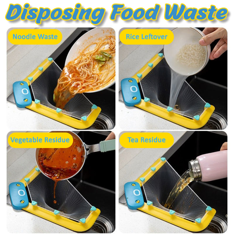 idrop OCTOPUS Foldable Sink Drain Waste Mesh Bag Rack Mount / Penyangkut Beg Jaring Pembuangan Sampah Sinki / 章鱼水槽残渣过滤器(不带袋)