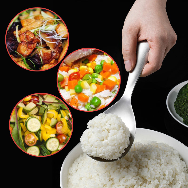 idrop SUS304 Stainless Steel Rice Scoop Spoon / Senduk Nasi Keluli / 304不锈钢饭勺家