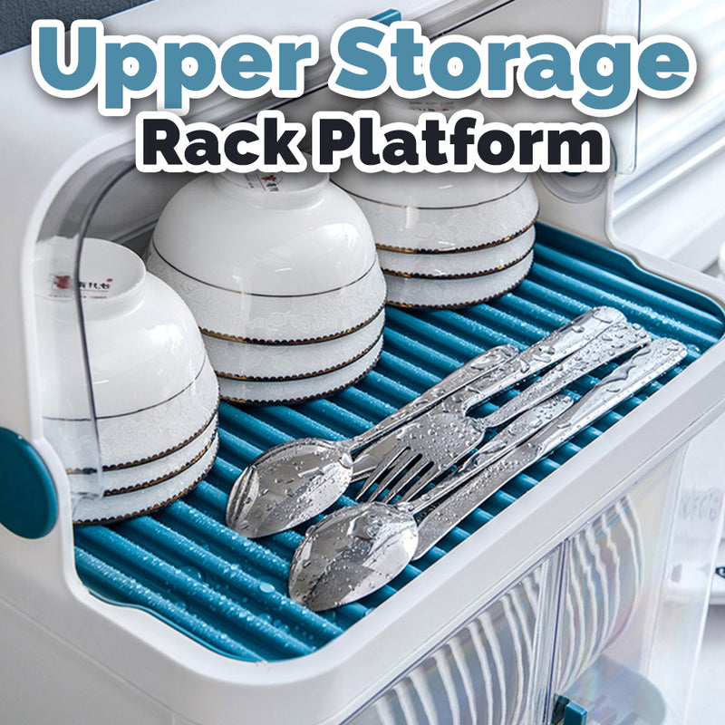 idrop 2 LAYER Kitchen Storage Dish & Utensil Draining Rack