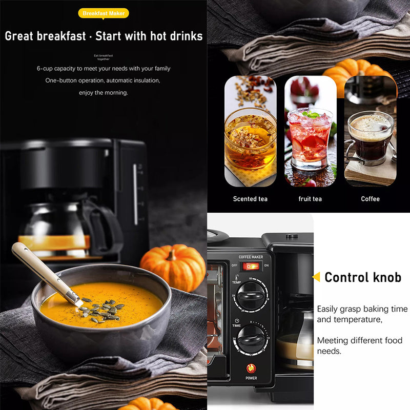 The 3-in-1 Multi-function Breakfast Maker Machine that your Home