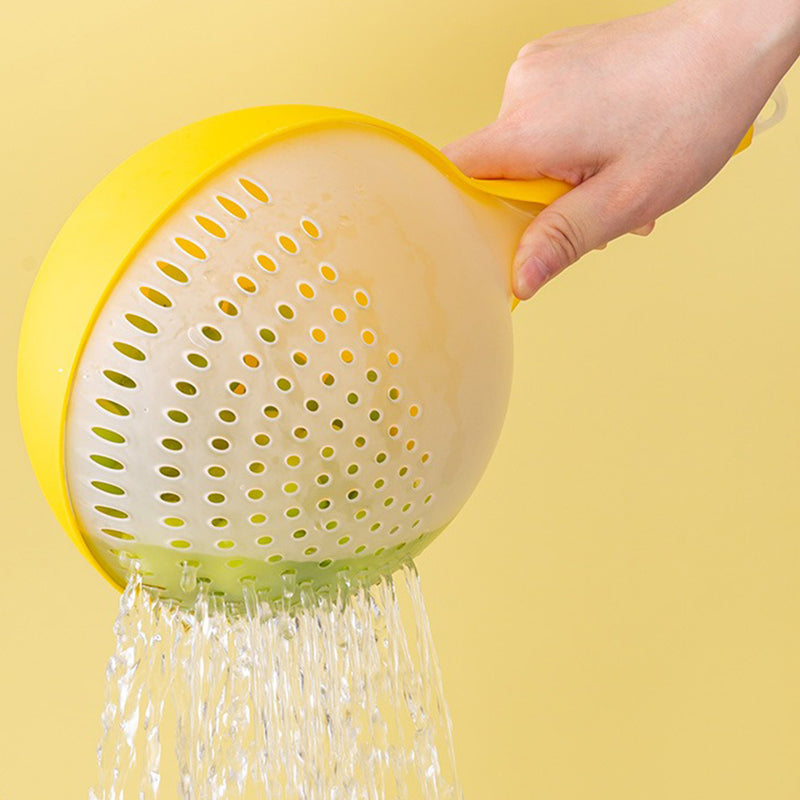 idrop Fruit Vegetable Wash Cleaning Drainage Basket / Bekas Penapis Dan Pencuci Sayur & Buah / 创意沥水勺