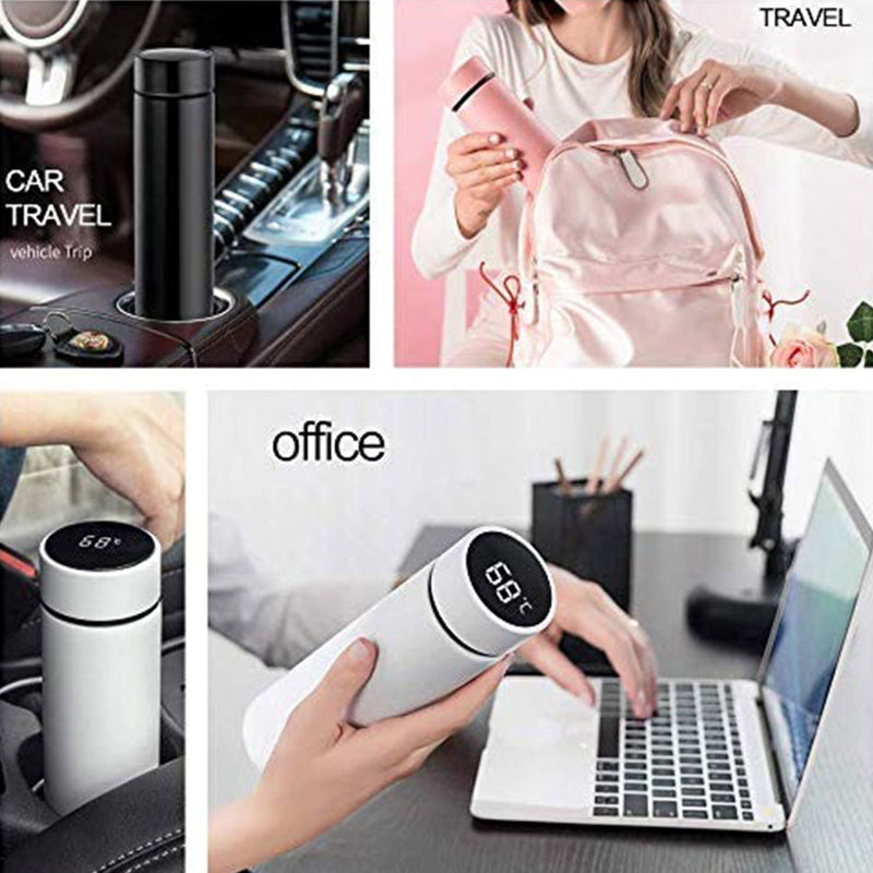 idrop [ 450ml ] Stainless Steel Smart Heat Insulation Drinking Flask [ LASER ENGRAVE NAME ] / Cawan Minum Tahan Panas [ TULIS NAMA MESIN LASER ]/ 不锈钢智能测温杯(智能杯)304 [ 激光雕刻名称 ]