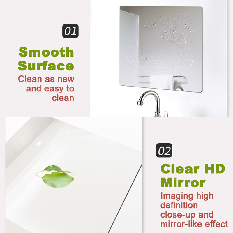 idrop [ 1PC ] Flexible Plastic Plexiglass Soft Mirror / Cermin Lembut Plastik / 高清亚克力软镜子2毫米厚(尺寸20*20CM)