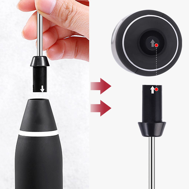 idrop 2 IN 1 Kitchen USB Rechargeable Milk Electric Spinning Whisk Frother