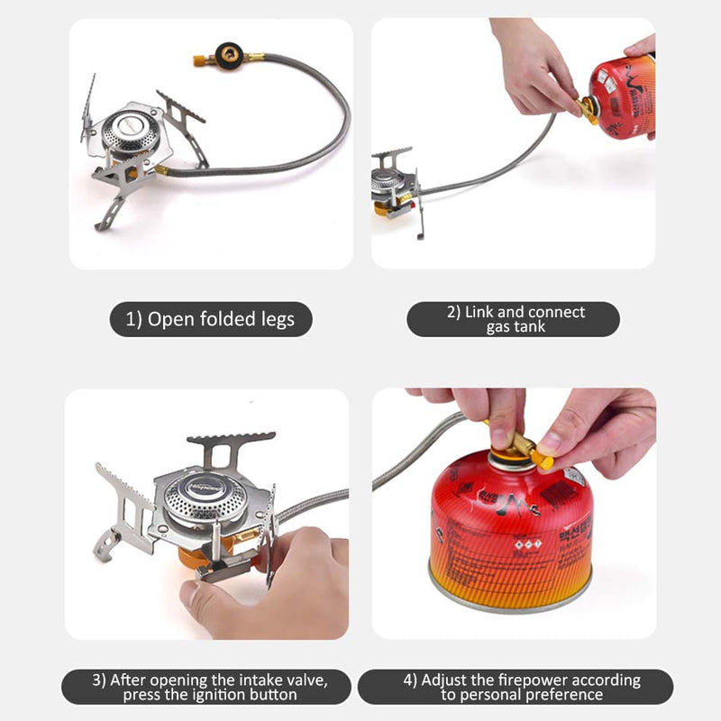 idrop Outdoor Camping Mini Stove Compact Portable Foldable Outdoor Cooker 3200W / Dapur Masak Mudah Alih Senang Lipat / 气炉户外便携气罐自驾游炊具