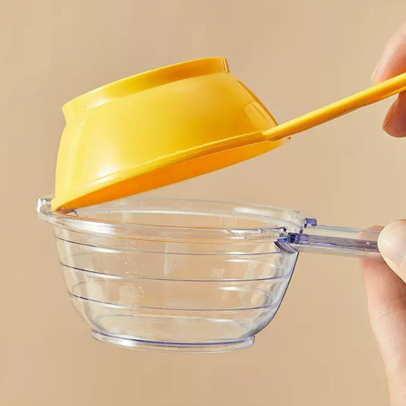 idrop [ 150ml ] Flour Powder Sieve Measuring Scoop Spoon / Penapis & Pengukur Tepung Halus / 塑料带底米筛