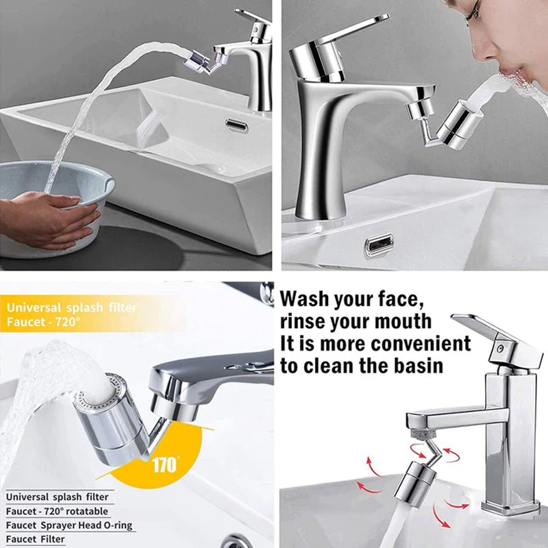 idrop Universal 2-Speed Faucet Splash Sproof Head Pipe / Kepala Paip Penyambung Paip / 万向两档龙头防溅头