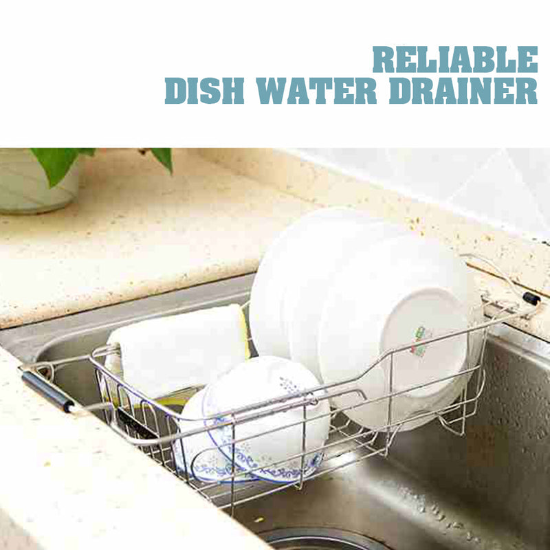 idrop Kitchen Dish Drying Drainer Basket Rack