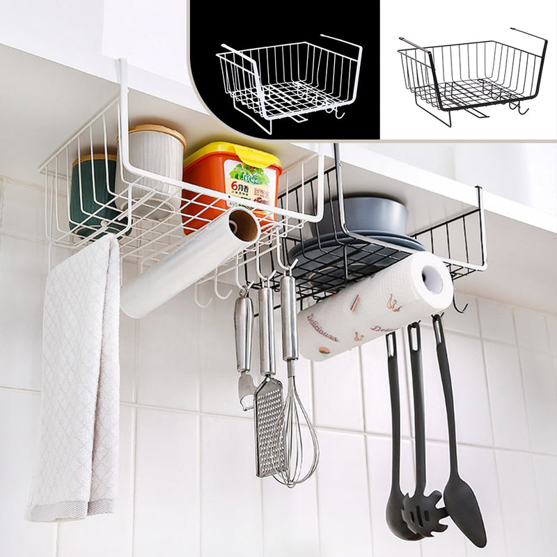 idrop Multifunctional Hanging Basket Kitchen Drawer Cabinet Rack Shelf / Rak Kabinet Dapur Pelbagai Guna / 多功能抽屉篮