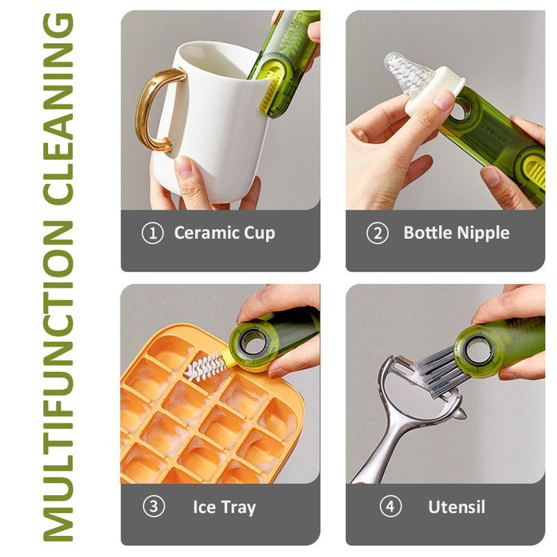 idrop 3 IN 1 Multifunction Cup Cleaning Brush / Berus Pencuci Cawan Pelbagai Guna / 三合一杯口清洁刷(U洁杯口清洁刷)