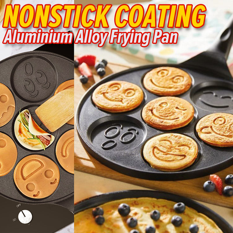 idrop [ 7 IN 1 ] Omelette & Pancake Waffle Smiley Nonstick Cooking Frying Baking Pan / Kuali Masak Telur dan Penkek / 7孔表情煎锅