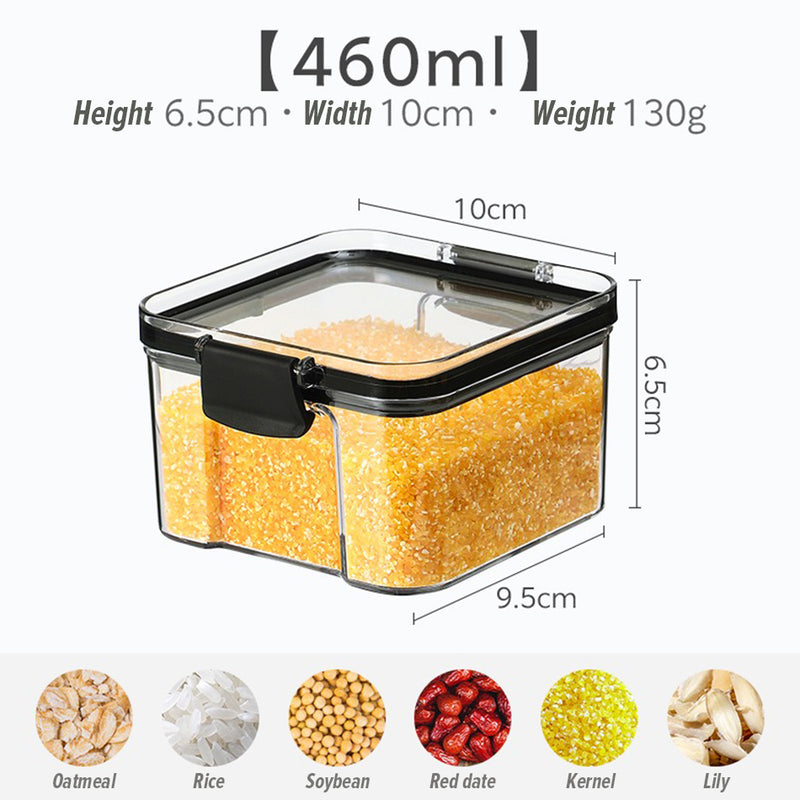 idrop [ 460ml ] Transparent Plastic Food Container Leakproof Seal Tight Kitchen Storage / Bekas Simpanan Makanan / [ 460ml ] 透明塑料食品容器防漏密封严密厨房存储