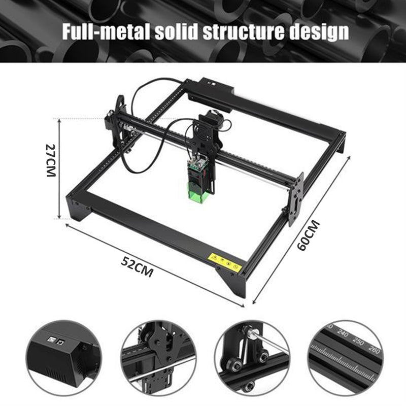 idrop Ultra-fine Laser Engraver 40W Offline Engraving Machine for Wood Metal with Rotary Roller Engraving Module for Cylindrical Object / Mesin Pengukir & Pemotong Laser / 护眼激光雕刻机切割机刻字机打标机雕刻机滚轴用于保温杯笔