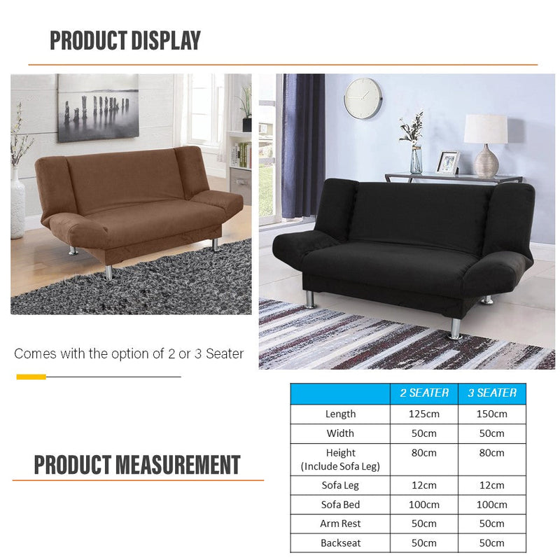 idrop 2 IN 1 Foldable Sofa Chair Bed Seater [ 2 SEATER / 3 SEATER ] / Kerusi Katil 2IN1 Mudah Lipat / 2合1折叠沙发椅床座