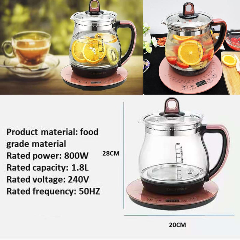 idrop [ 1.8L ] 20 Function Electric Health Pot + Ceramic Cup + Egg Steamer / Cerek Elektrik + Cawan Seramik + Rak Stim Telur / 1.8L陶瓷盅圆形养生壶