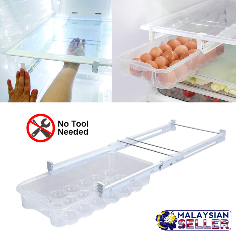 idrop Smart Design Refrigerator Adjustable Egg Drawer for Home Organizer