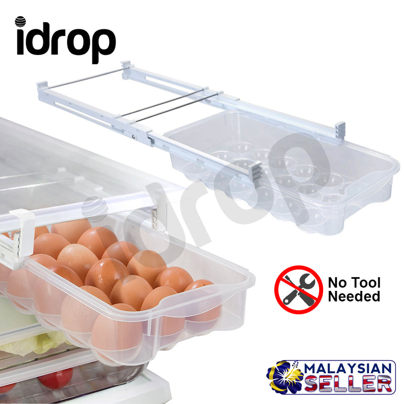 idrop Smart Design Refrigerator Adjustable Egg Drawer for Home Organizer