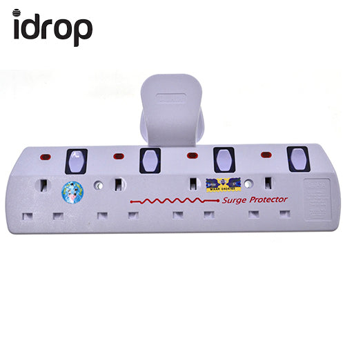 idrop 4 Way Extension Lead 220-240V Surge Protector