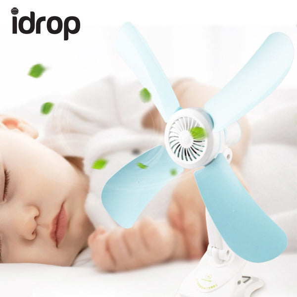 idrop Four Leaves Ultra Quiet Breeze Dormitory Mini Fan Clip