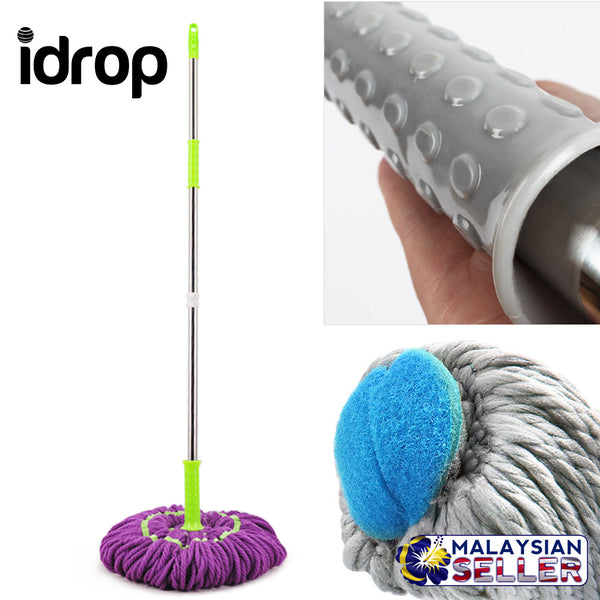 idrop Magic Squeeze Mop Stainless Steel Handle 133cm