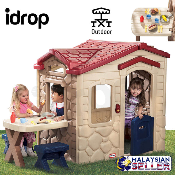 idrop Creative Deluxe Picnic On The Patio Kids Children Playhouse for Outdoor Toys [880-02-403U]