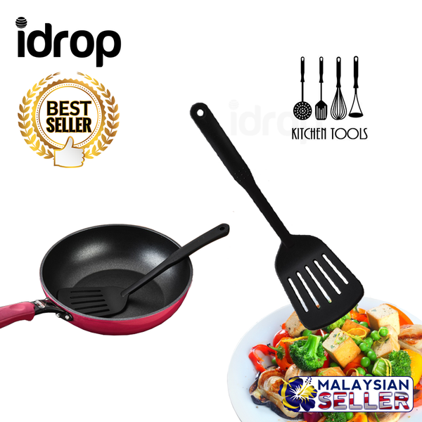 idrop High Quality Kitchenware Non-Stick Slotted Spatula for Kitchen Utensils