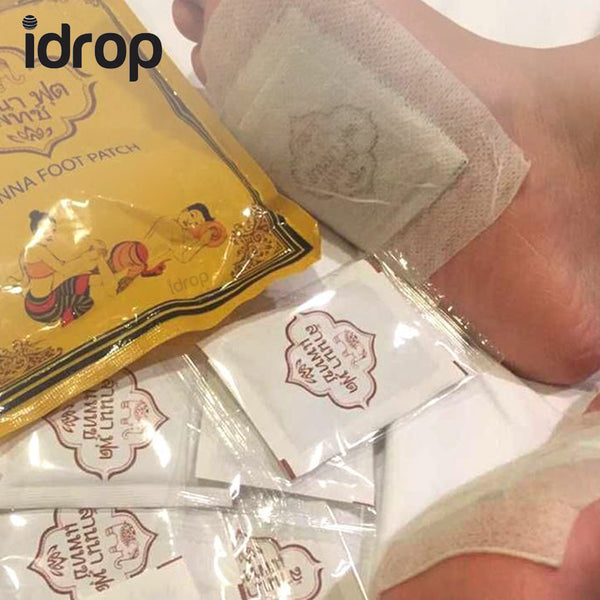 idrop Lanna Foot Patch for foot therapy treatment (10 patches per pack) | Buy 1 Pack / Buy 5 Free 1 Pack package